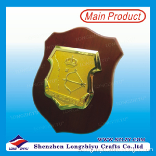 Decorative Cast Metal Engravable Wall Wholesale Trophy and Plaque